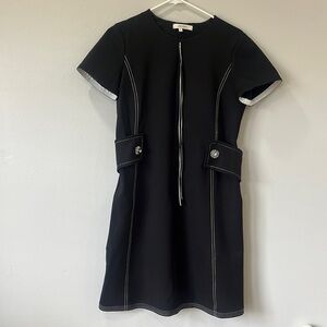 Dorothee Schumacher black midi professional dress jewel embellished 3